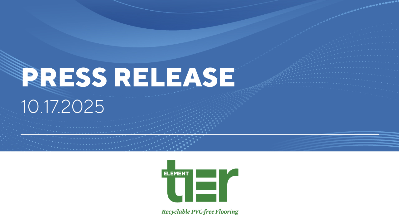 Shnier, Gesco LP and Eva-Last Announce Strategic Partnership to Launch TIER Element: The Revolutionary 100% Free of PVC, VOCs, and Phthalates Flooring